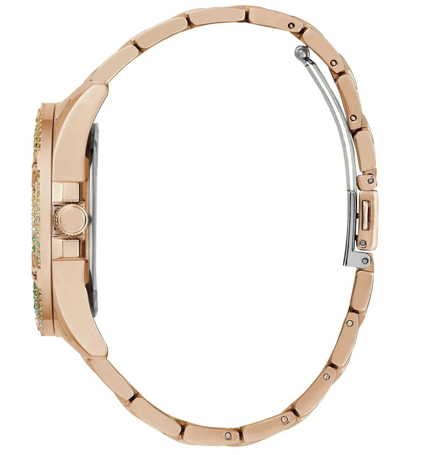 Guess Damen Multifunkion Armbanduhr Queen roségold, mehrfarbig 40 mm GW0464L5