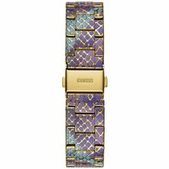 Guess Damen Multifunktionsuhr SERPENTINA Blau Lila Gold GW0752L1