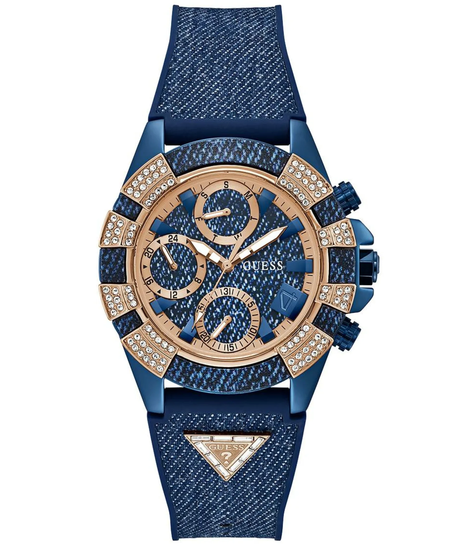 GUESS Damen Multifunktionsuhr ICONIC 40TH GW0813L1 Blau