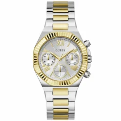 Guess Damen Multifunktionsuhr EQUALITY GW0769L3 Silber und Gold