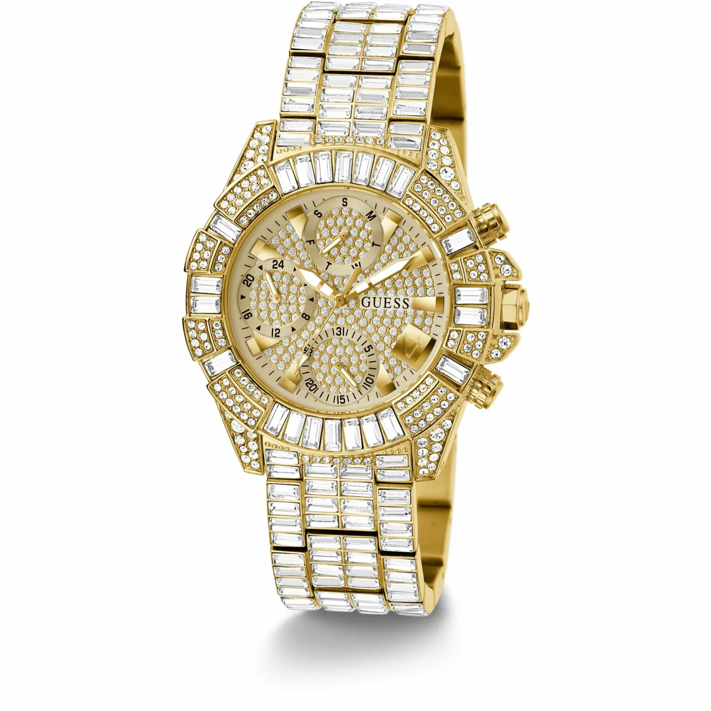 Guess Damen Multifunktionsuhr ICONIC 40th Anniversary Limited Edition Gold GW0812L2