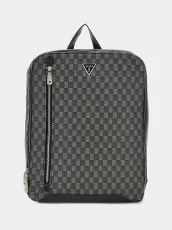 GUESS Freizeit Rucksack Unisex Torino Jet Set Eco Backpack Schwarz HMJESEP4161‑BLA