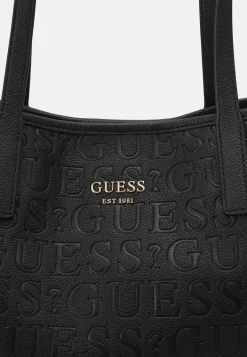 GUESS Handtasche Damen Vikky II Large 2 in 1 Tote Schwarz HWBG9318290‑BLA