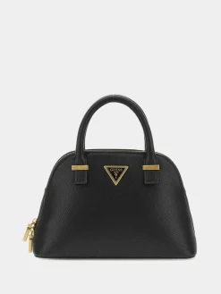 GUESS Handtasche Unisex Lassie Girlfriend Dome Satchel Schwarz HWVA9231050‑BLA