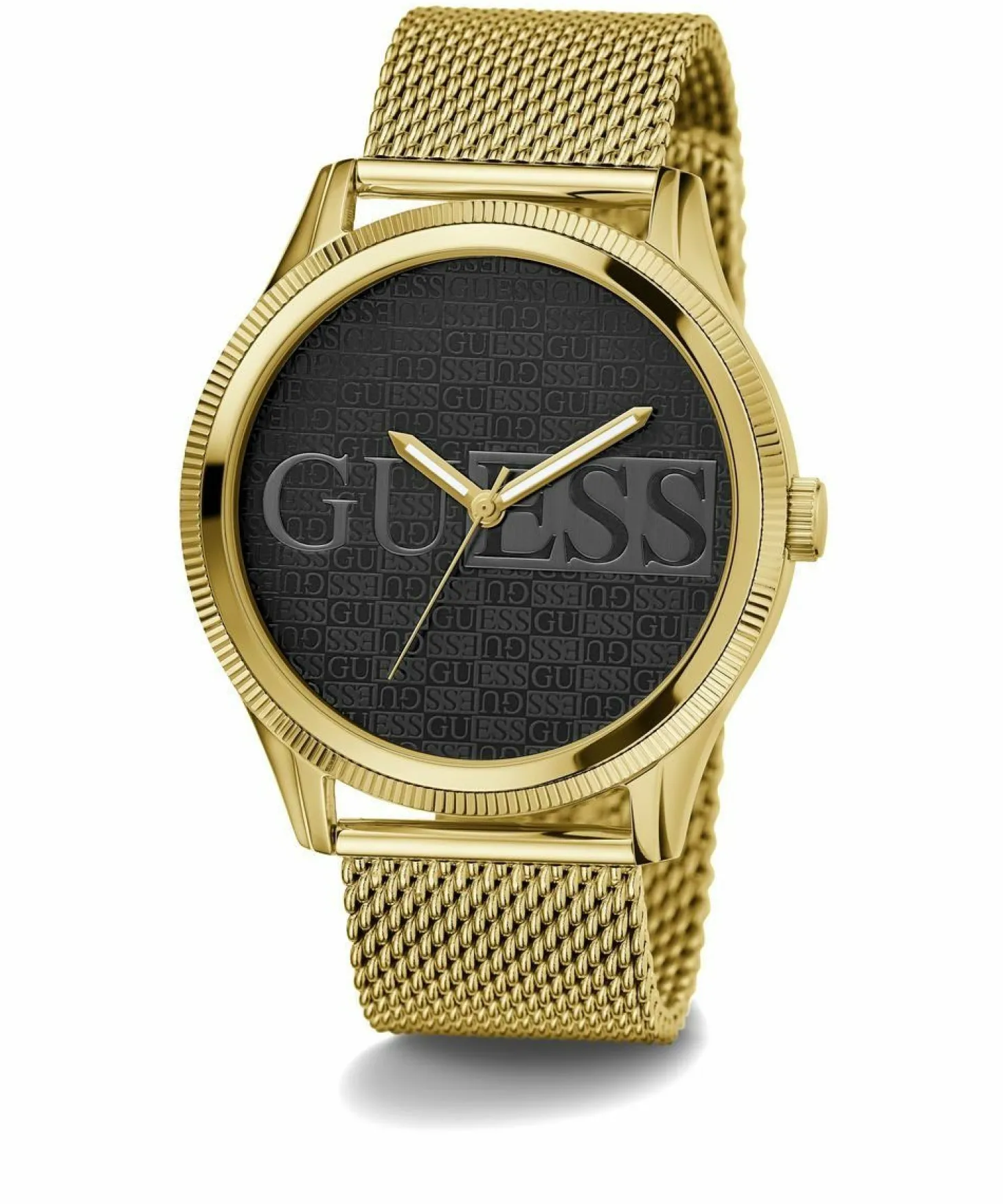 Guess Herren Armbanduhr REPUTATION gold, schwarz 44 mm GW0710G2