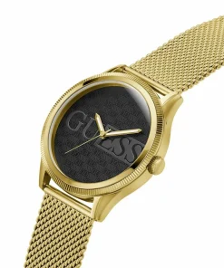 Guess Herren Armbanduhr REPUTATION gold, schwarz 44 mm GW0710G2
