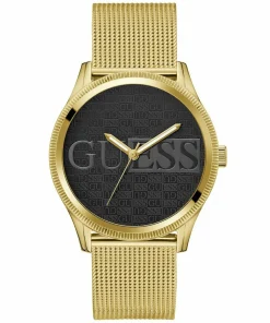 Guess Herren Armbanduhr REPUTATION gold, schwarz 44 mm GW0710G2