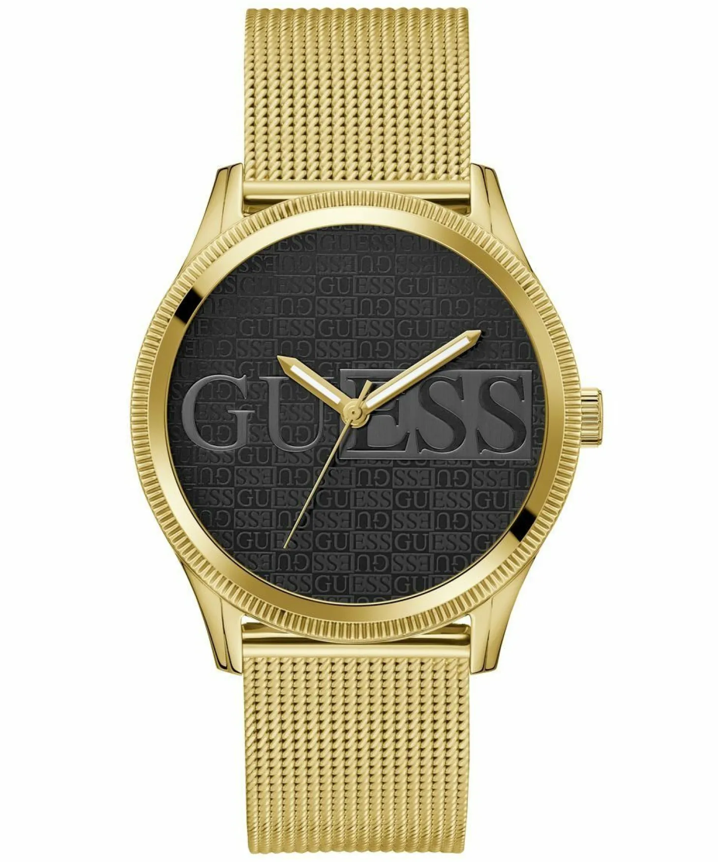 Guess Herren Armbanduhr REPUTATION gold, schwarz 44 mm GW0710G2