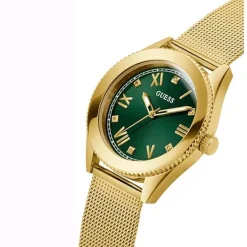 Guess Herren Armbanduhr Noble gold, grün GW0495G4