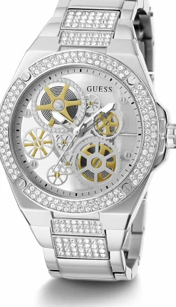 Guess Herren Armbanduhr Big Reveal Armband Edelstahl silber GW0323G1