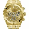 Guess Herren Armbanduhr Continental gold GW0260G4 44mm