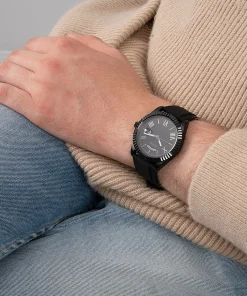 Guess Herren Armbanduhr CONNOISSEUR 42 mm Armband Silikon GW0335G1