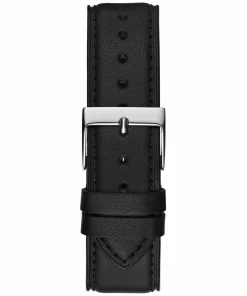 Guess Herren Armbanduhr Crescent schwarz, silber 44 mm GW0628G1