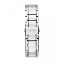 Guess Herren Armbanduhr Dex 44 mm silber, blau GW0626G1