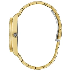 Guess Herren Armbanduhr DRAGON Drachenmuster-Armband Gold-Schwarz 42 mm GW0649G1