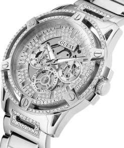 Guess Herren Armbanduhr KING silber GW0497G1
