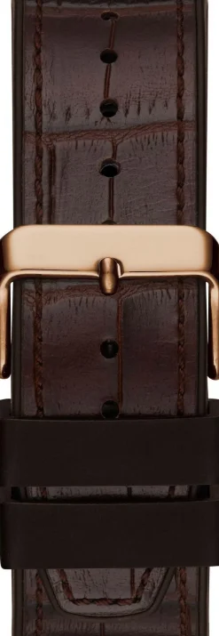 Guess Herren Armbanduhr Leder armband braun 48 mmGW0053G4