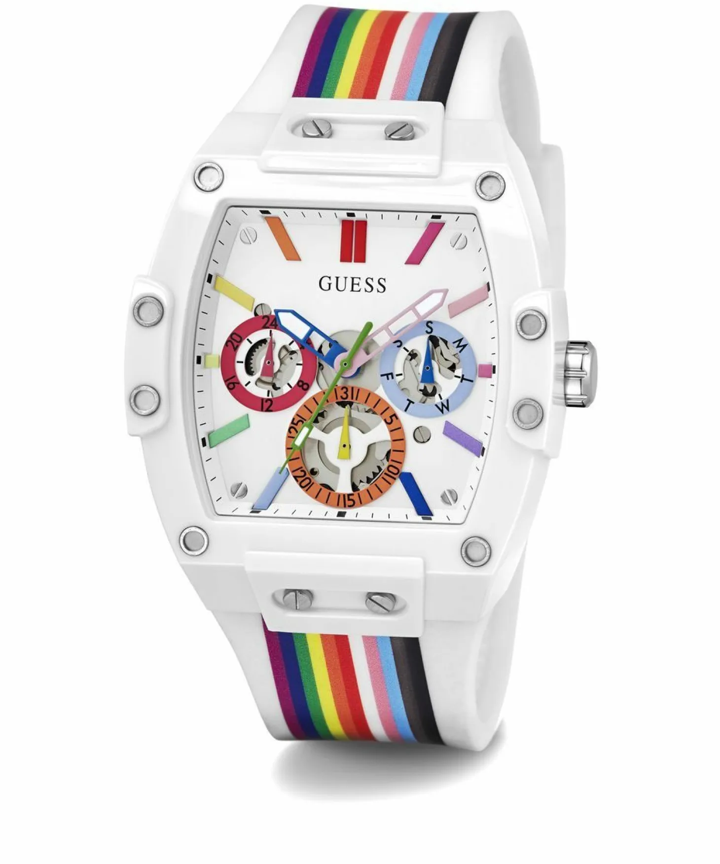 Guess Herren Armbanduhr Multifunktionsuhr Phoenix mehrfarbig 43 mm GW0720G1