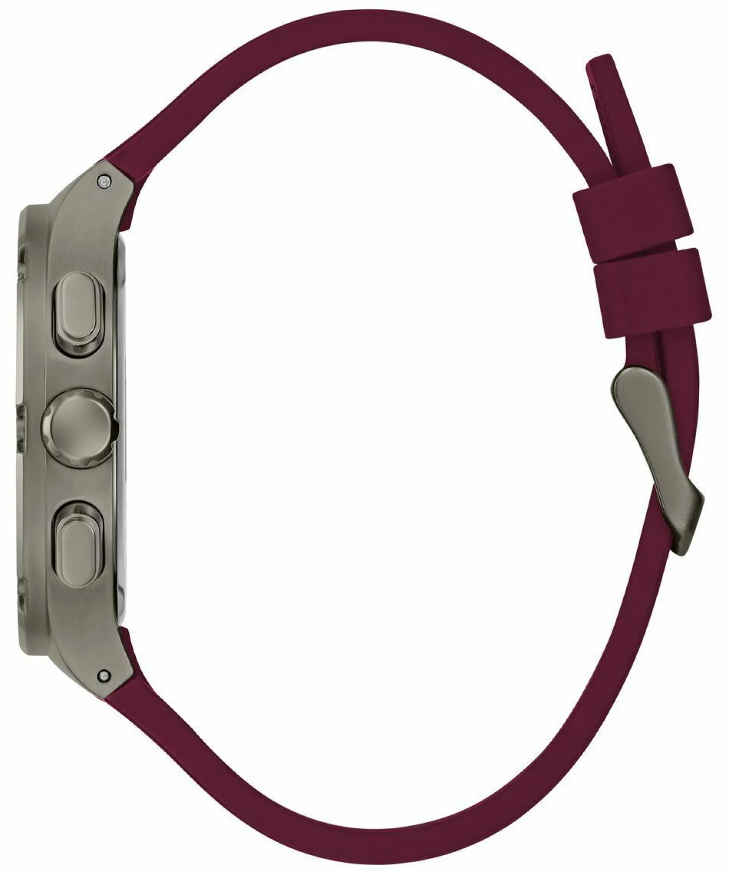 Guess Herren Armbanduhr Multifunktion Headline gun metal, bordeaux 42 mm GW0571G4
