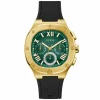 Guess Herren Armbanduhr Multifunktion Headline schwarz, gold 42 mm GW0571G3