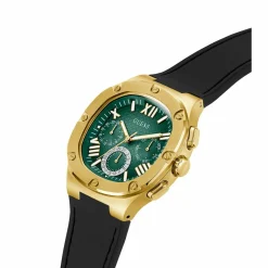 Guess Herren Armbanduhr Multifunktion Headline schwarz, gold 42 mm GW0571G3