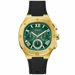 Guess Herren Armbanduhr Multifunktion Headline schwarz, gold 42 mm GW0571G3