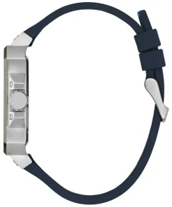 Guess Herren Armbanduhr Multifunktionsuhr Skeleton Leo blau, silber GW0637G1