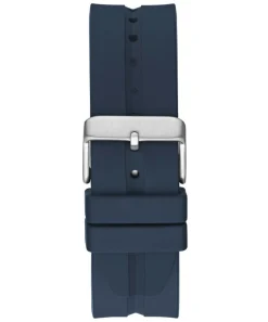 Guess Herren Armbanduhr Multifunktionsuhr Skeleton Leo blau, silber GW0637G1