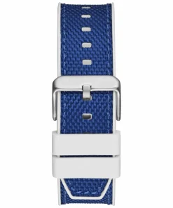 Guess Herren Armbanduhr MASTERPIECE Multifunktion blau, silber 47 mm GW0713G1