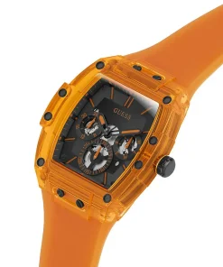 Guess Herren Armbanduhr Multifunktionsuhr Phoenix orange 43 mm GW0203G10