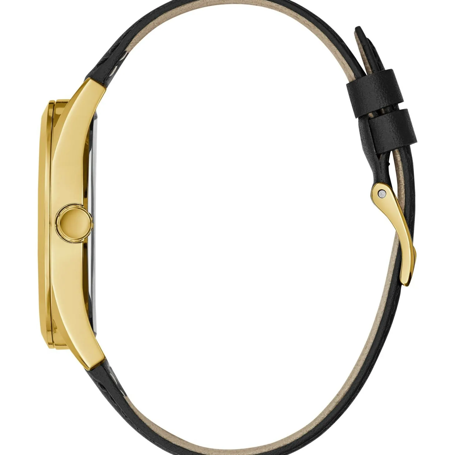 Guess Herren Armbanduhr Multifunktionsuhr Tailor schwarz, gold 42 mm GW0389G2