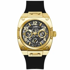 Guess Herren Armbanduhr Prodigy Silicon schwarz 43mm GW0569G2