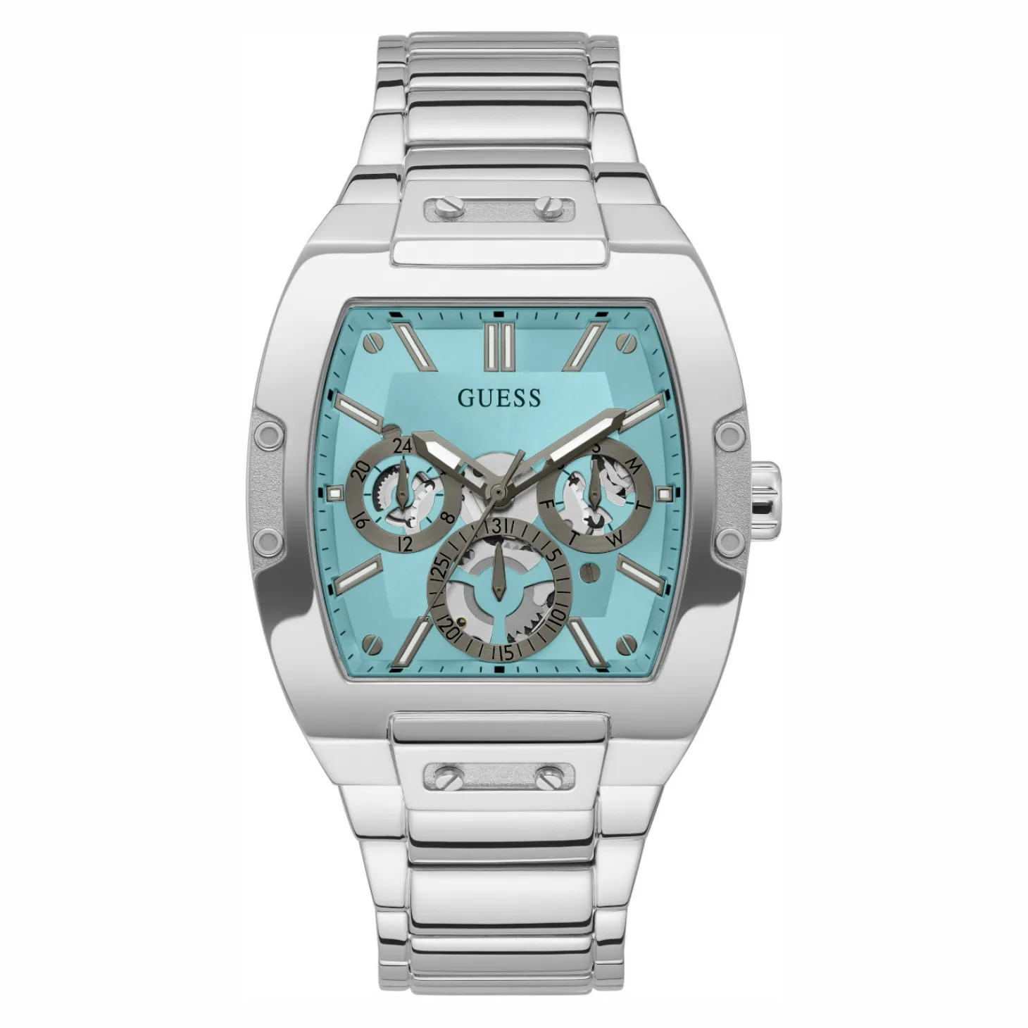 Guess Herren Armbanduhr Phoenix silberfarben GW0456G4 43 mm