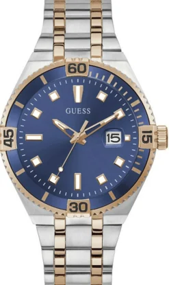 Guess Herren Armbanduhr Premier Edelstahl Armband GW0330G3