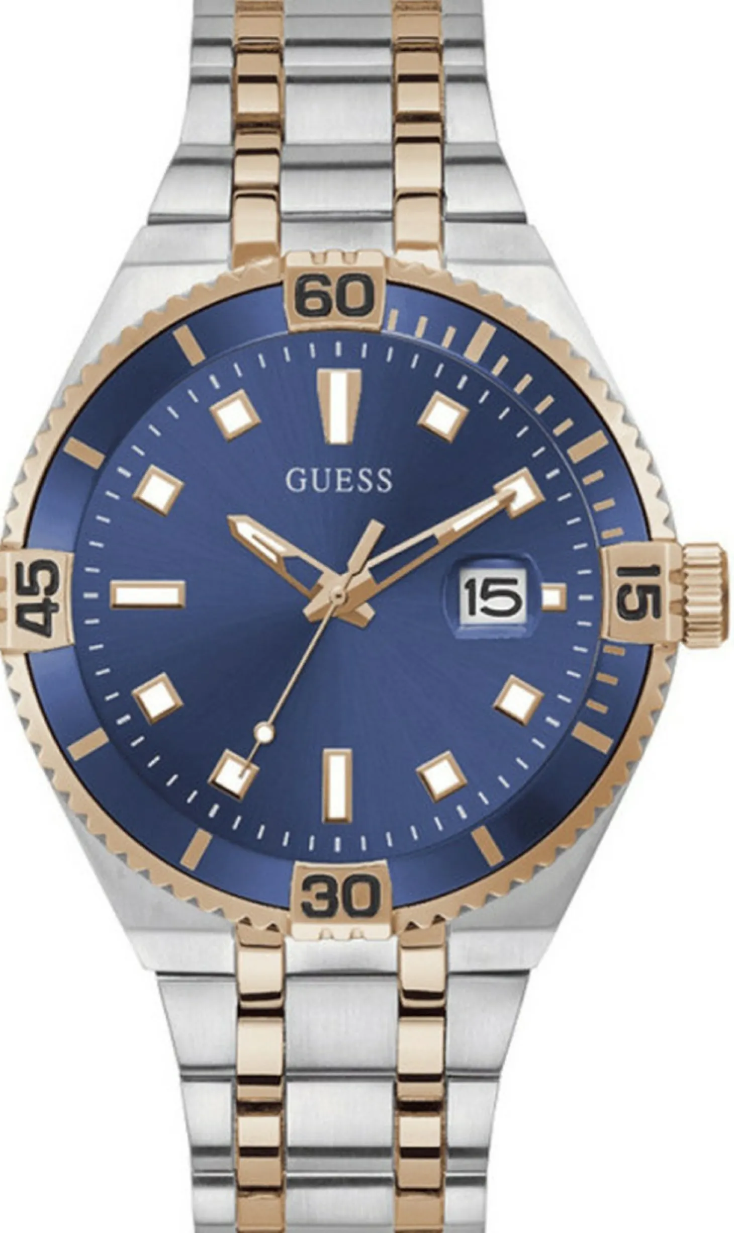Guess Herren Armbanduhr Premier Edelstahl Armband GW0330G3