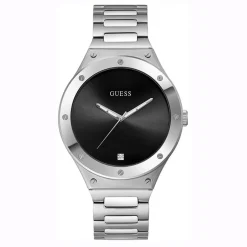 Guess Herren Armbanduhr Scope silber 44 mm GW0427G1