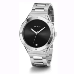 Guess Herren Armbanduhr Scope silber 44 mm GW0427G1
