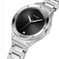 Guess Herren Armbanduhr Scope silber 44 mm GW0427G1