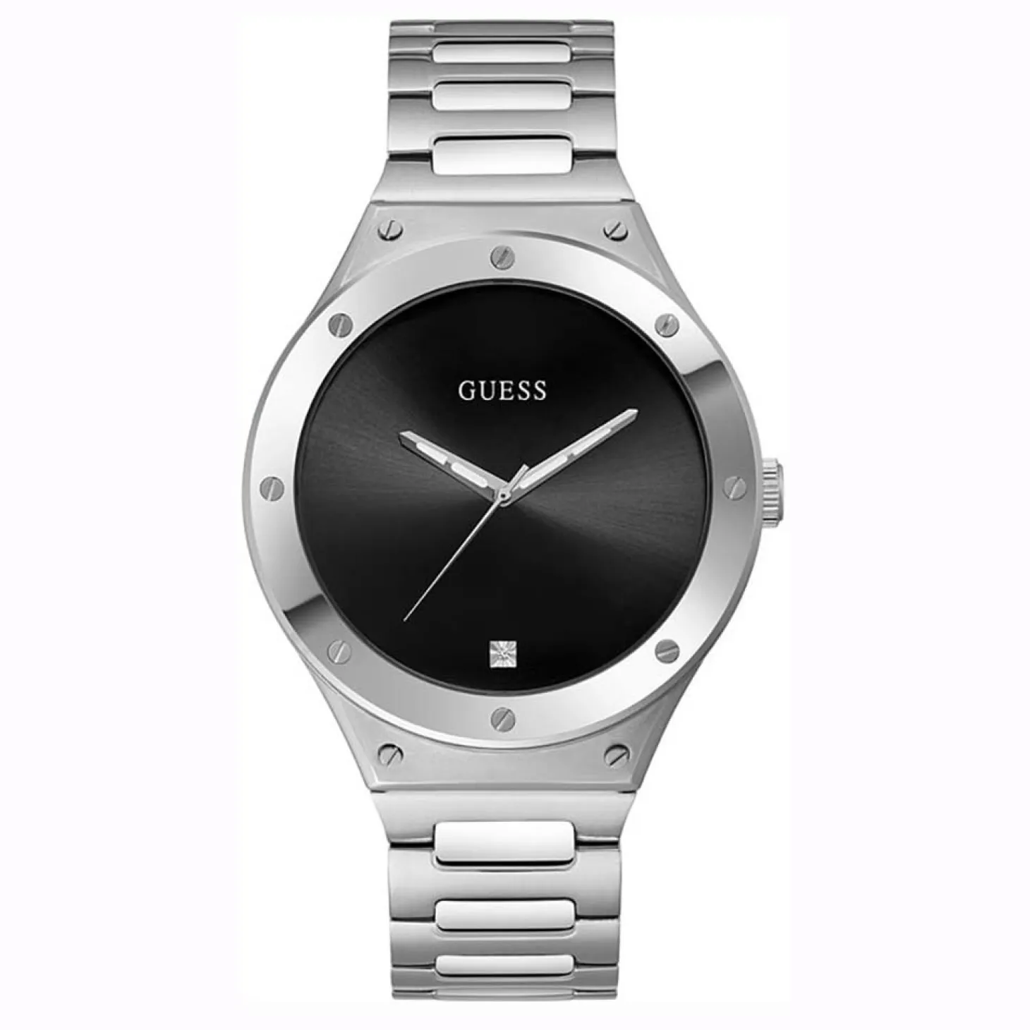 Guess Herren Armbanduhr Scope silber 44 mm GW0427G1