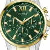 Guess Herren Armbanduhr Silbergoldfarben GD WALKER GW0900G5