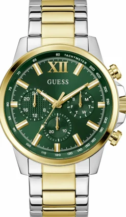 Guess Herren Armbanduhr Silbergoldfarben GD WALKER GW0900G5