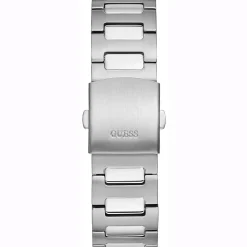 Guess Herren Armbanduhr Scope Multifunktion silber 44 mm GW0454G1