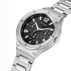 Guess Herren Armbanduhr Scope Multifunktion silber 44 mm GW0454G1