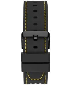 Guess Herren Armbanduhr schwarz gelb 44 mm GW0499G2