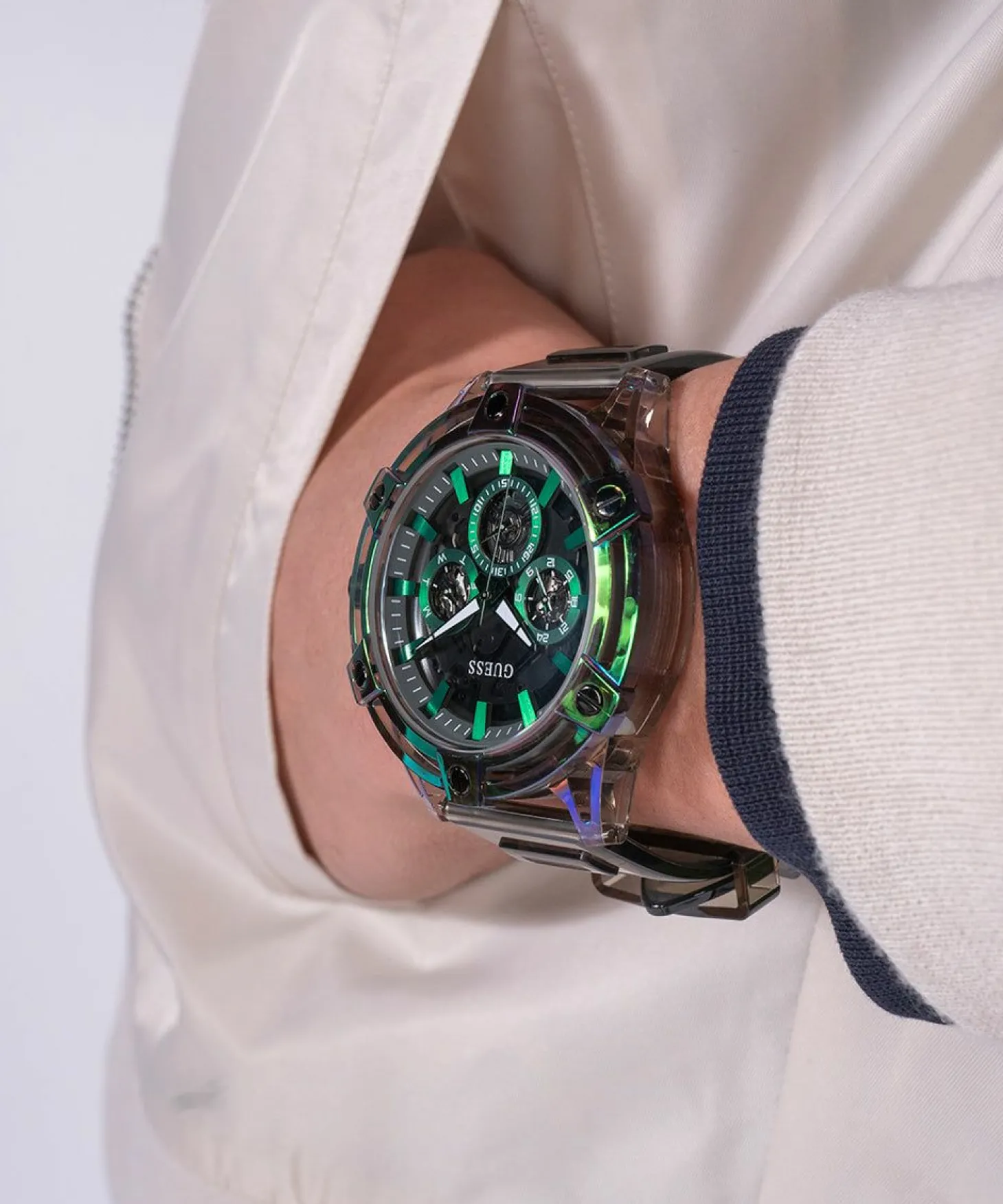 Guess Herren Armbanduhr schwarz Tucker GW0806G5