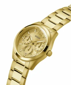 Guess Herren Multifunkion Armbanduhr ZEN gold 42 mm GW0707G3