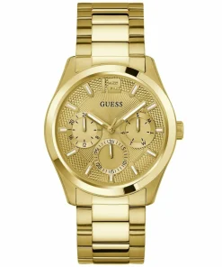 Guess Herren Multifunkion Armbanduhr ZEN gold 42 mm GW0707G3