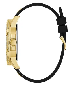 Guess Herren Multifunkion Armbanduhr King schwarz, gold 48 mm GW0537G2