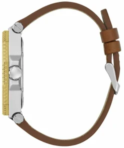 Guess Herren Multifunkion Armbanduhr PRIME braun, gold 46 mm GW0704G1