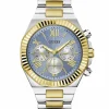 Guess Herren Multifunkion Armbanduhr EQUITY bicolor 44 mm GW0703G3